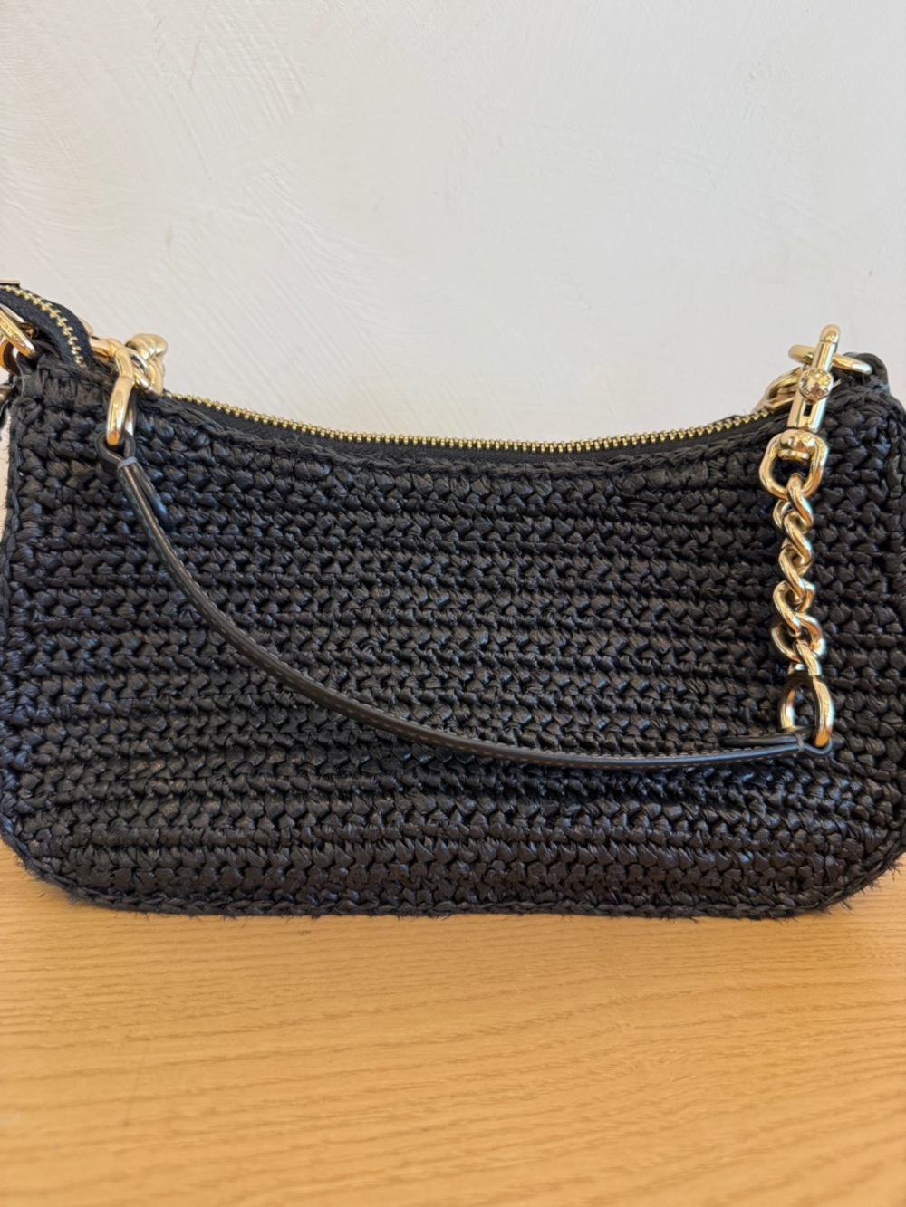 Coach Woven Black Teri Bag - Picture 3 of 5